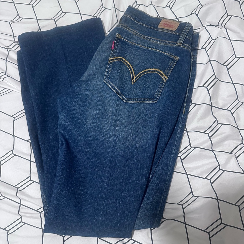 Levi's Blue Boot Cut Jeans with Classic Design